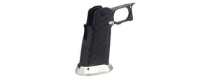 Atlas Custom Works Aluminum Grip Type 8 for Tokyo Marui Hi-Capa GBB Airsoft Pistols - (Black)