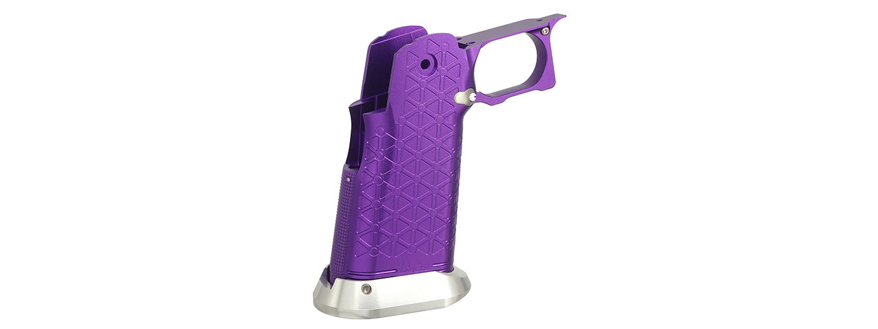 Atlas Custom Works Aluminum Grip Type 8 for Tokyo Marui Hi-Capa GBB Airsoft Pistols - (Purple)