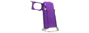 Atlas Custom Works Aluminum Grip Type 8 for Tokyo Marui Hi-Capa GBB Airsoft Pistols - (Purple)