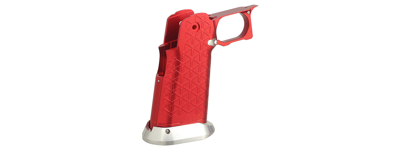 Atlas Custom Works Aluminum Grip Type 8 for Tokyo Marui Hi-Capa GBB Airsoft Pistols - (Red)