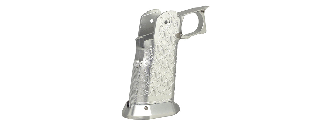 Atlas Custom Works Aluminum Grip Type 8 for Tokyo Marui Hi-Capa GBB Airsoft Pistols - (Silver)