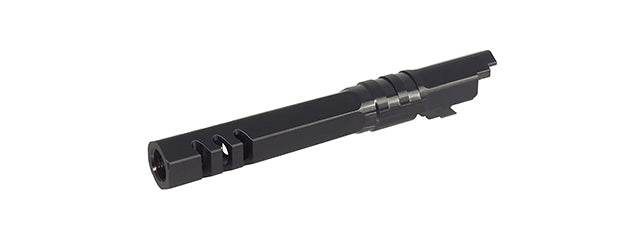 Atlas Custom Works Stainless Hexagon Outer Barrel for Tokyo Marui Hi-Capa 5.1 GBB Airsoft Pistols - (Black)