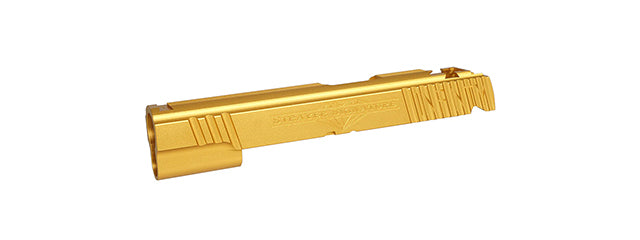 Atlas Custom Works Aluminum Infinity Signature Slide for Tokyo Marui 5.1 Hi-Capa GBB Airsoft Pistols - (Gold)