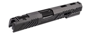 Atlas Custom Works CNC Aluminum Limcat Style WildCat Slide for Tokyo Marui Hi Capa 5.1 GBBP Airsoft Pistols - (Black)