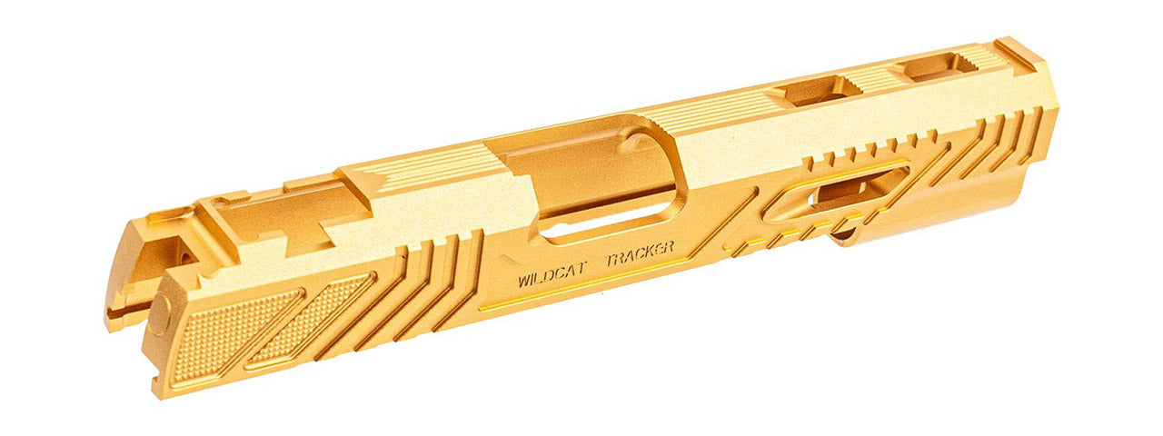 Atlas Custom Works CNC Aluminum Limcat Style WildCat Slide for Tokyo Marui Hi Capa 5.1 GBBP Airsoft Pistols - (Gold)