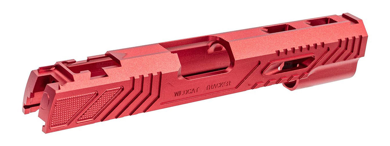 Atlas Custom Works CNC Aluminum Limcat Style WildCat Slide for Tokyo Marui Hi Capa 5.1 GBBP Airsoft Pistols - (Red)
