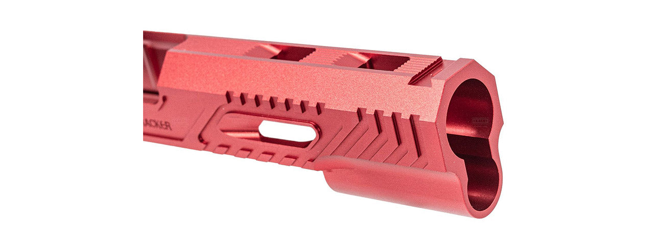 Atlas Custom Works CNC Aluminum Limcat Style WildCat Slide for Tokyo Marui Hi Capa 5.1 GBBP Airsoft Pistols - (Red)