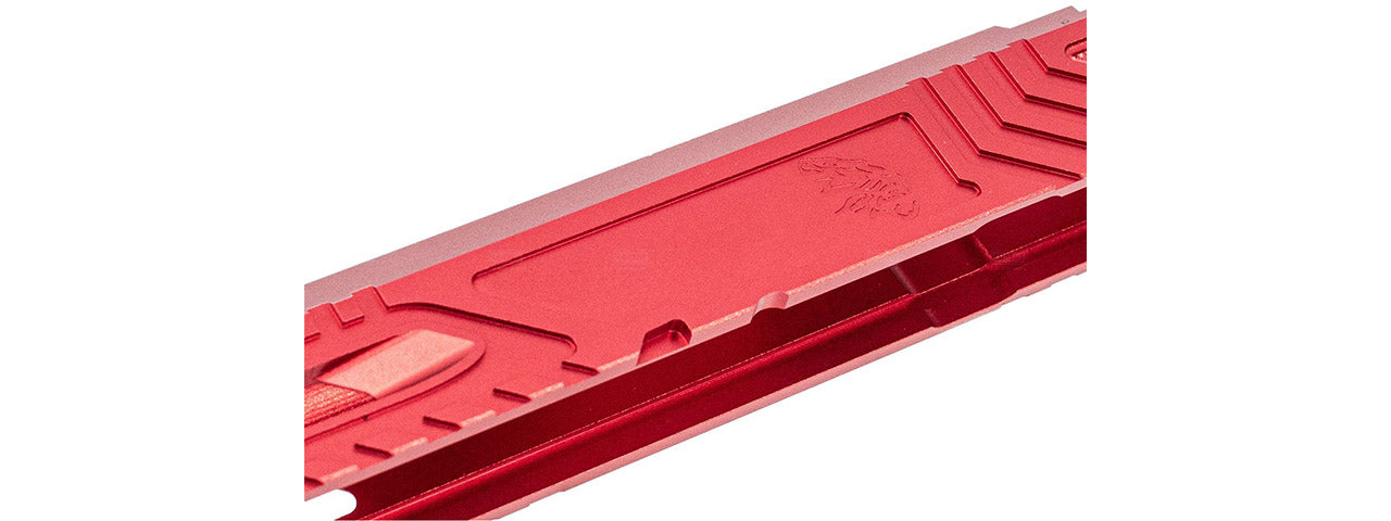 Atlas Custom Works CNC Aluminum Limcat Style WildCat Slide for Tokyo Marui Hi Capa 5.1 GBBP Airsoft Pistols - (Red)