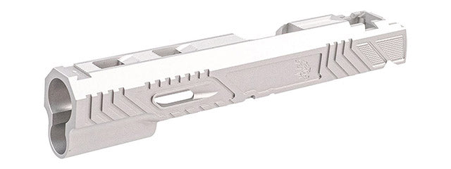 Atlas Custom Works CNC Aluminum Limcat Style WildCat Slide for Tokyo Marui Hi Capa 5.1 GBBP Airsoft Pistols - (Silver)