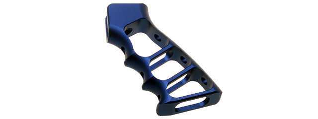 ATLAS CUSTOM WORKS CNC SKELETONIZED PISTOL GRIP FOR M4/M16 GBB RIFLES (BLUE)