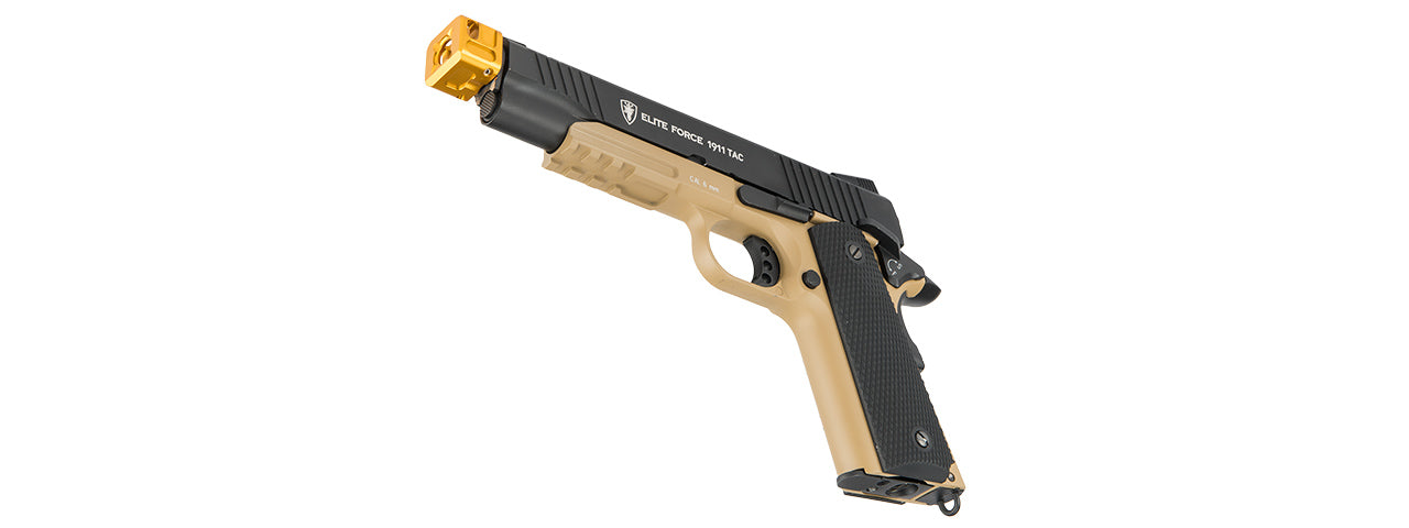 ATLAS CUSTOM WORKS 14MM CCW AIRSOFT X-OUT S COMPENSATOR FOR G SERIES GBB PISTOLS (GOLD)