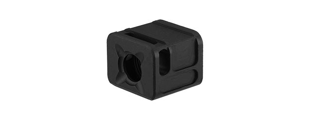 ATLAS CUSTOM WORKS 14MM CCW AIRSOFT X-OUT M COMPENSATOR FOR G SERIES GBB PISTOLS (BLACK)