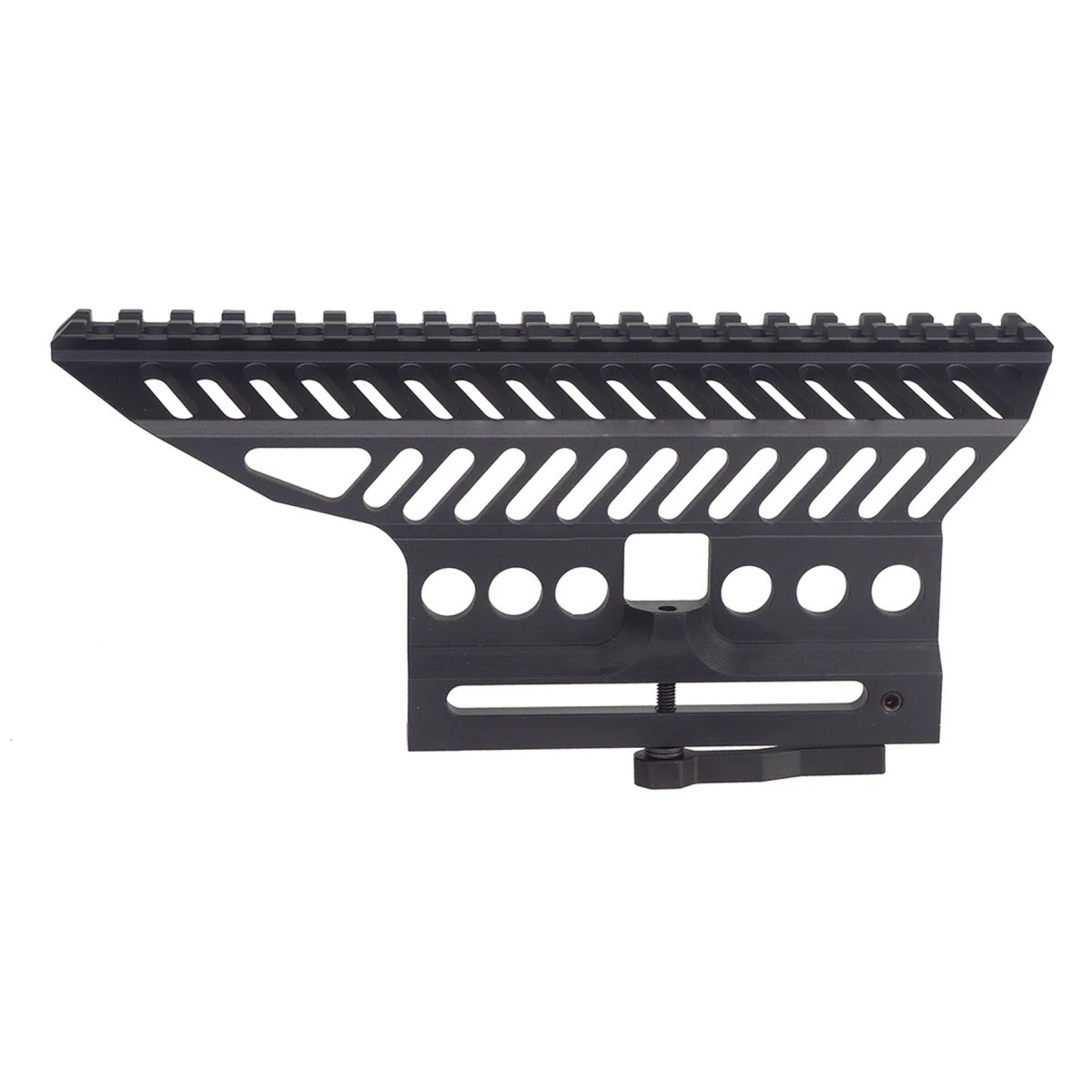 Atlas Custom Works B-13 Style Optic Mount for Marui Saiga-12K Airsoft Guns - BLACK