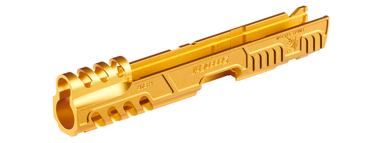 Atlas Custom Works LimCat SpeedCat Aluminum Slide for 5.1 TM Hicapa/1911 GBB - (Gold)