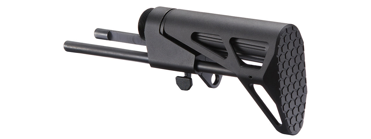 Atlas Custom Works MD-Style Retractable CQB Stock for Marui MWS M4 GBB Airsoft Rifles - (Black)