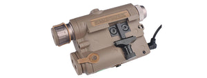Atlas Custom Works PEQ15 LA5-C UHP Integrated Dual Color Laser w/ Flashlight - (Dark Earth)