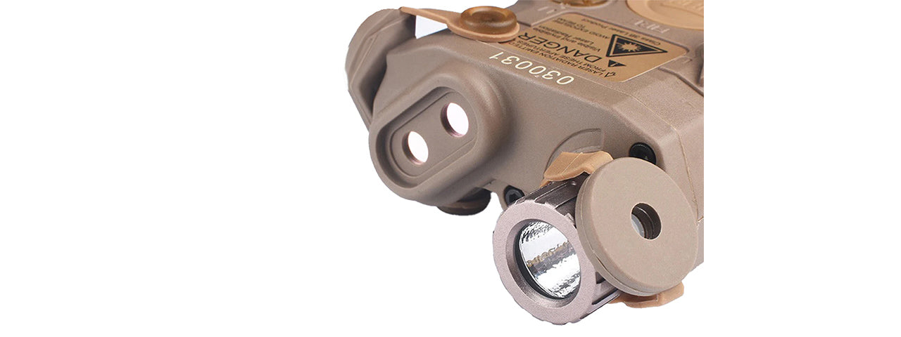 Atlas Custom Works PEQ15 LA5-C UHP Integrated Dual Color Laser w/ Flashlight - (Dark Earth)