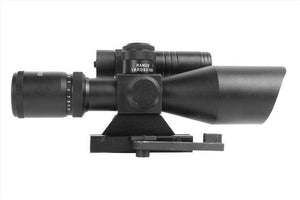 AIM Sports 2.5-10x40 QRM Dual Red & Green Illuminated Scope w/ Laser