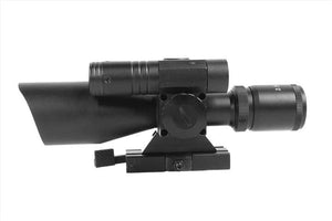 AIM Sports 2.5-10x40 QRM Dual Red & Green Illuminated Scope w/ Laser