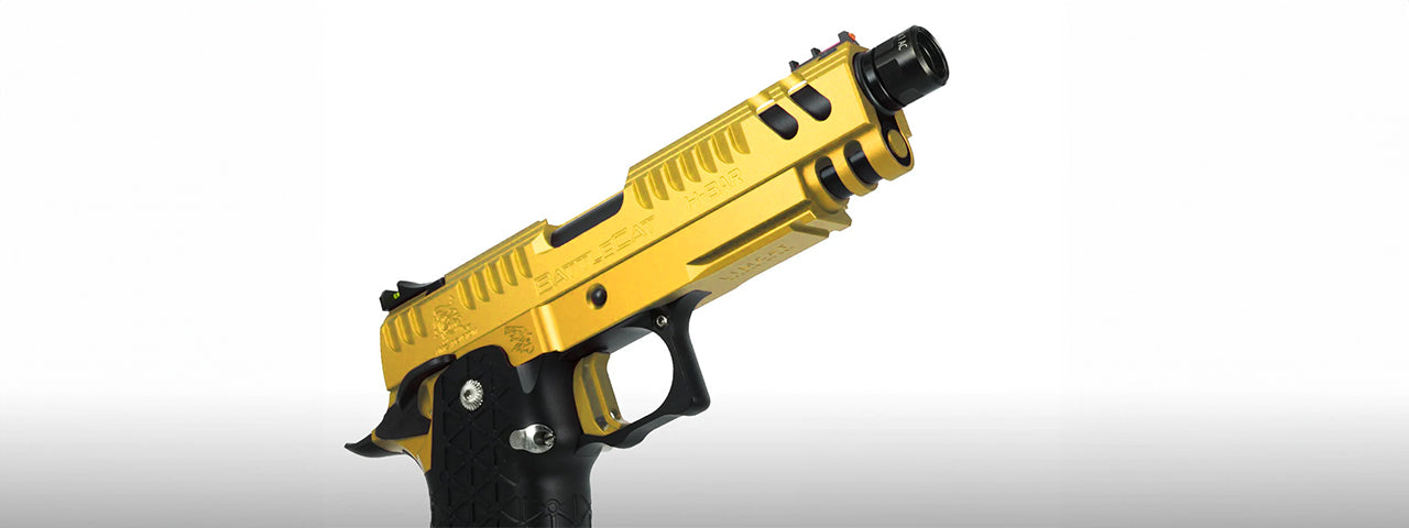 Airsoft Masterpiece EDGE LimCat BattleCat Tokyo Marui Hi Capa GBB 3.9 Aluminum Frame - (Gold)