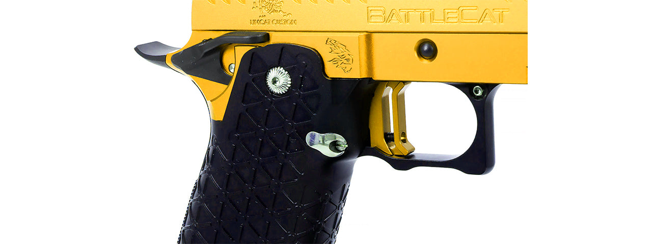 Airsoft Masterpiece EDGE LimCat BattleCat Tokyo Marui Hi Capa GBB 3.9 Aluminum Frame - (Gold)