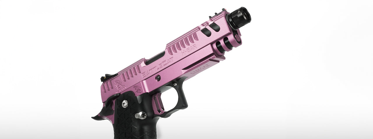 Airsoft Masterpiece EDGE LimCat BattleCat Tokyo Marui Hi Capa GBB 3.9 Aluminum Frame - (Pink)