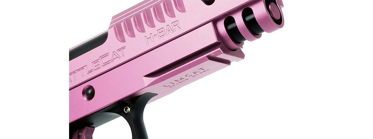 Airsoft Masterpiece EDGE LimCat BattleCat Tokyo Marui Hi Capa GBB 3.9 Aluminum Frame - (Pink)
