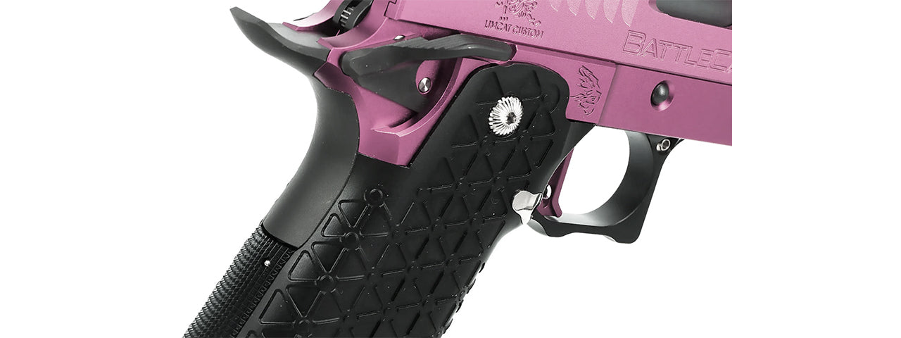 Airsoft Masterpiece EDGE LimCat BattleCat Tokyo Marui Hi Capa GBB 3.9 Aluminum Frame - (Pink)