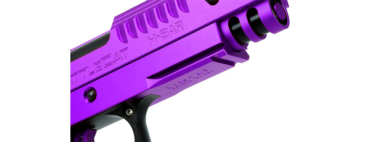 Airsoft Masterpiece EDGE LimCat BattleCat Tokyo Marui Hi Capa GBB 3.9 Aluminum Frame - (Purple)