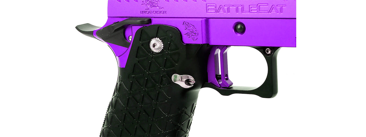 Airsoft Masterpiece EDGE LimCat BattleCat Tokyo Marui Hi Capa GBB 3.9 Aluminum Frame - (Purple)