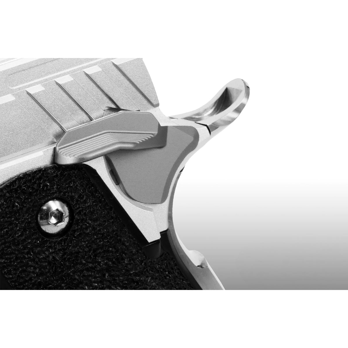 Airsoft Masterpiece Edge "ALBATROSS" Aluminum Ambi Thumb Safeties for Hi Capa - (Grey)