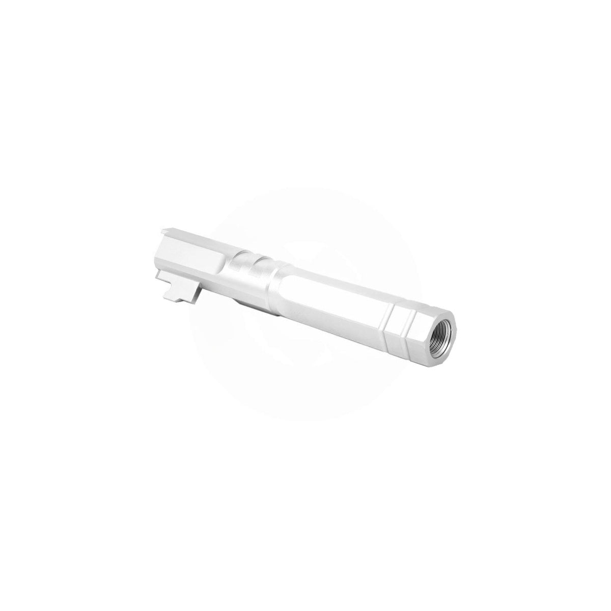 Airsoft Masterpiece Edge "HEXA" Aluminum Outer Barrel for 4.3 Hi Capa (Silver)