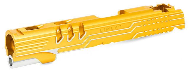 Airsoft Masterpiece LimCat Protector Slide for TM Hi-CAPA 5.1 GBB Pistols - (Gold/Silver)