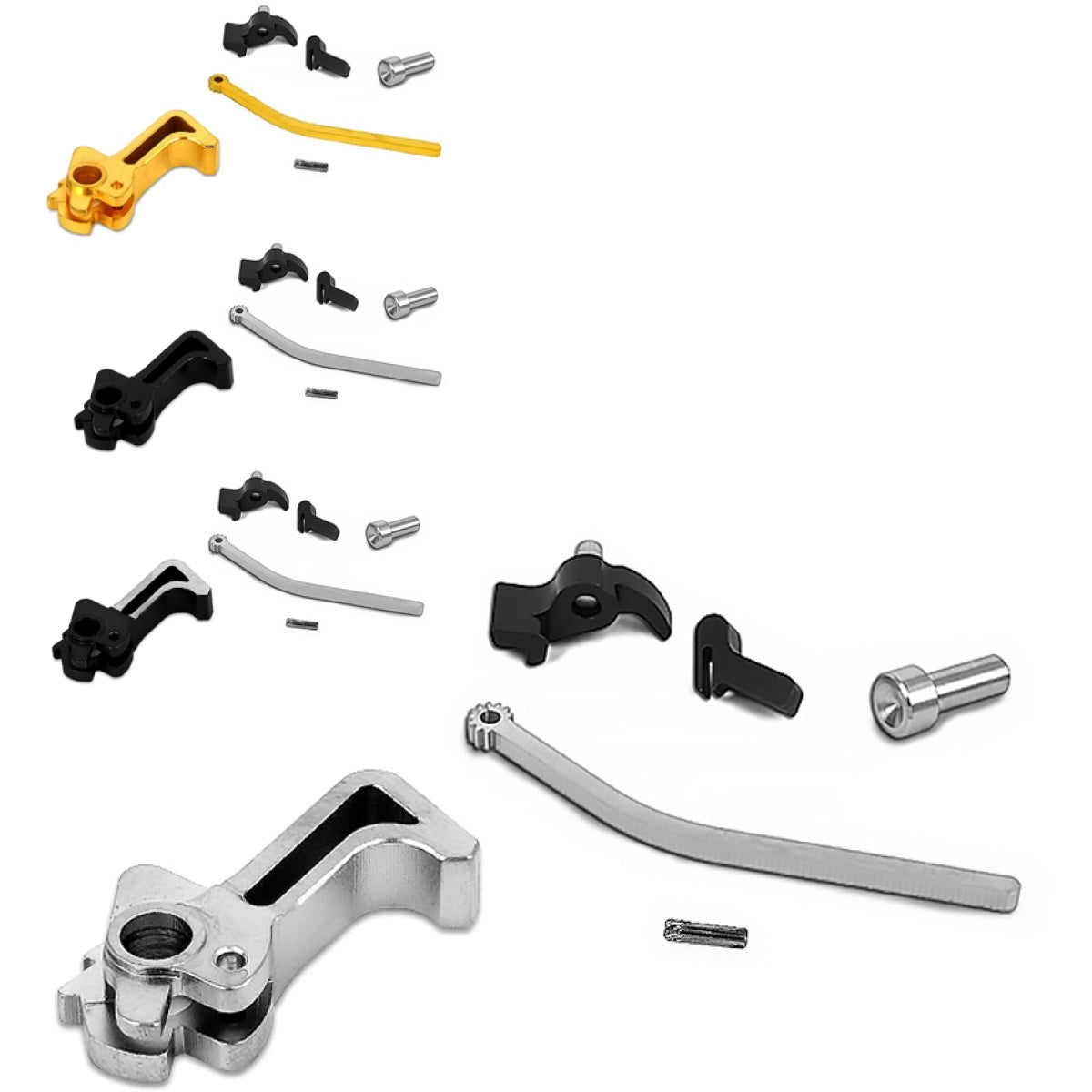 Airsoft Masterpiece CNC Steel Hammer & Sear Set for Marui Hi-Capa [Infinity SR] - Silver