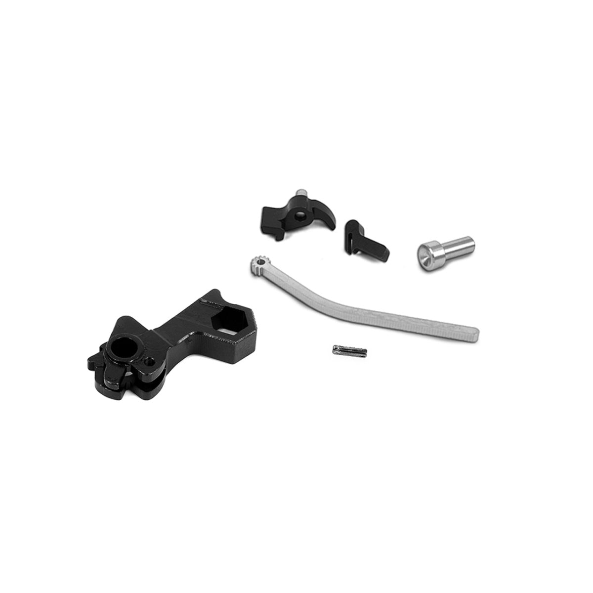 Airsoft Masterpiece CNC Steel Hammer & Sear Set for Marui Hi-Capa [S Style Hex] - Silver
