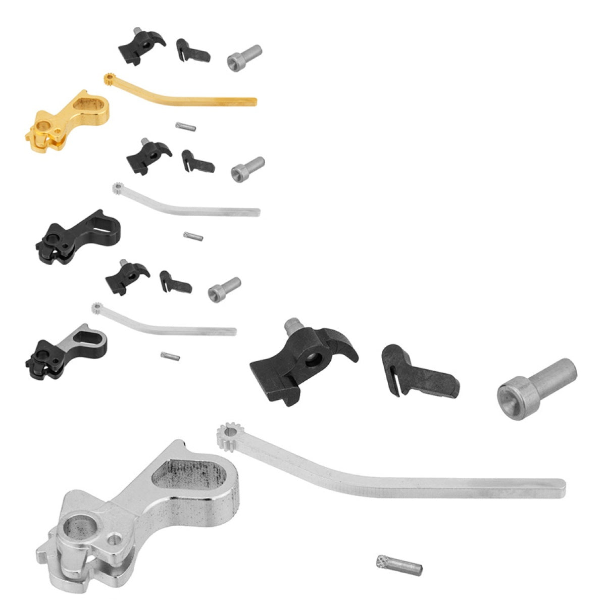 Airsoft Masterpiece CNC Steel Hammer & Sear Set for Hi-Capa [D Type] - Silver