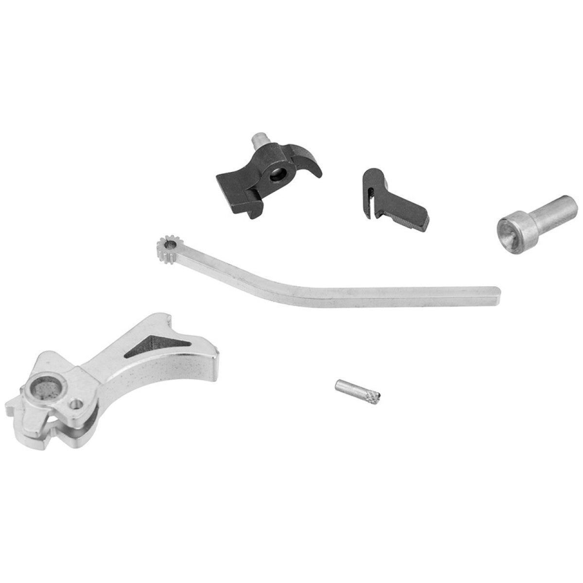 Airsoft Masterpiece CNC Steel Hammer & Sear Set for Hi-Capa [S Style Spur] - Silver