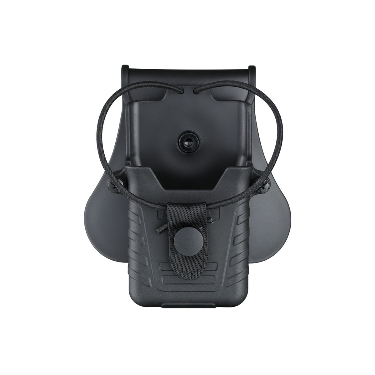 Amomax Tactical Hard Shell Radio Holder (Color: Black)