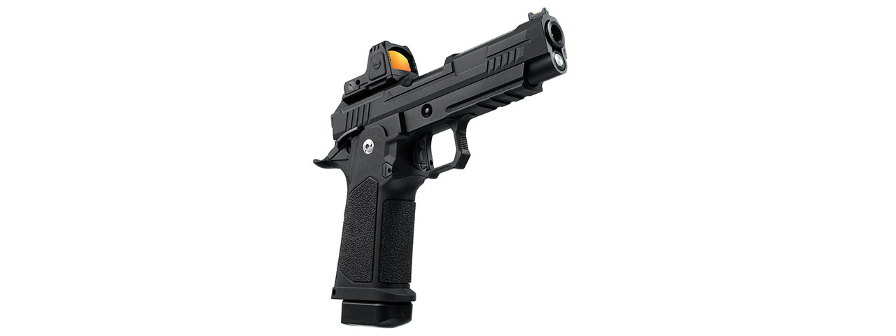 ARCTURUS Vanguard 4.3 Hi-Capa GBB Pistol w/ Optics Ready Slide & ARS-1 Red Dot Combo - (Black)