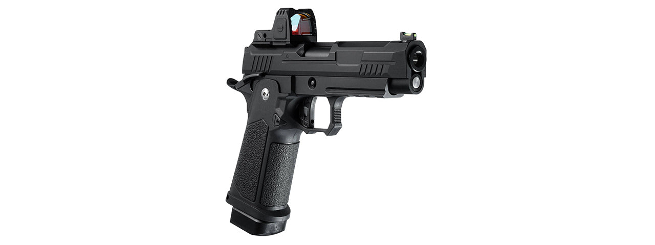 ARCTURUS Vanguard 4.3 Hi-Capa GBB Pistol w/ Optics Ready Slide & ARS-1 Red Dot Combo - (Black)