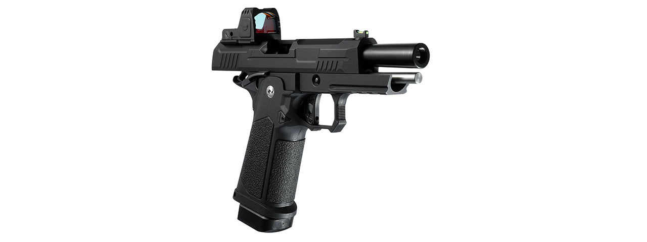 ARCTURUS Vanguard 4.3 Hi-Capa GBB Pistol w/ Optics Ready Slide & ARS-1 Red Dot Combo - (Black)