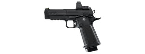 ARCTURUS Vanguard 4.3 Hi-Capa GBB Pistol w/ Optics Ready Slide & ARS-1 Red Dot Combo - (Black)