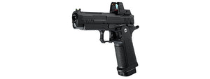 ARCTURUS Vanguard 4.3 Hi-Capa GBB Pistol w/ Optics Ready Slide & ARS-1 Red Dot Combo - (Black)