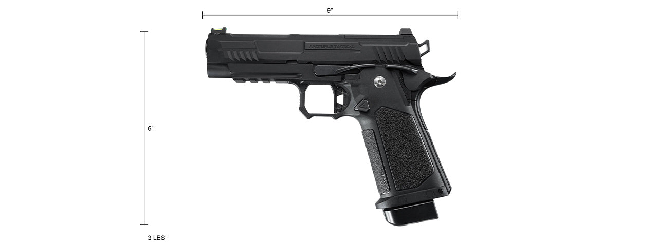 ARCTURUS Vanguard 4.3 Hi-Capa GBB Pistol w/ Optics Ready Slide - (Black)