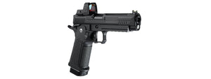 ARCTURUS Vanguard 5 Hi-Capa GBB Pistol w/ Optics Ready Slide & ARS-1 Red Dot Combo - (Black)