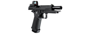 ARCTURUS Vanguard 5 Hi-Capa GBB Pistol w/ Optics Ready Slide & ARS-1 Red Dot Combo - (Black)