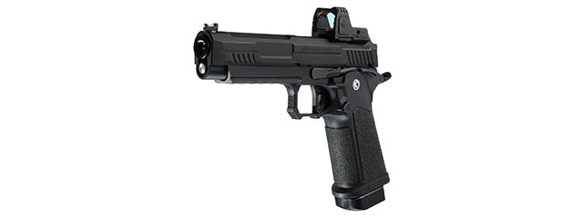 ARCTURUS Vanguard 5 Hi-Capa GBB Pistol w/ Optics Ready Slide & ARS-1 Red Dot Combo - (Black)