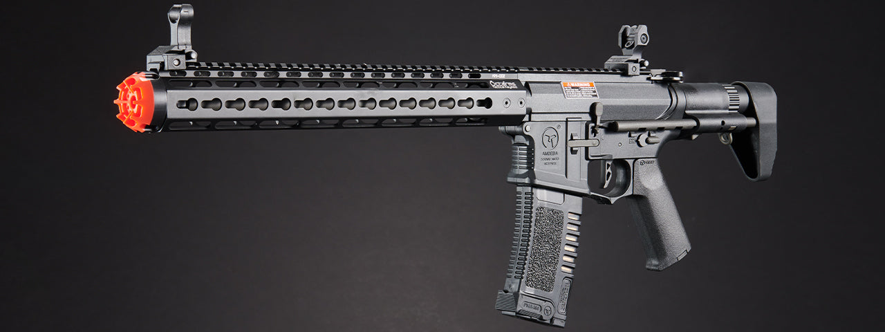 ARES Amoeba Gen5 AM-016 M4 Airsoft AEG with Octarms 13.5" Keymod Handguard - (Black) - XTREME Airsoft Superstore