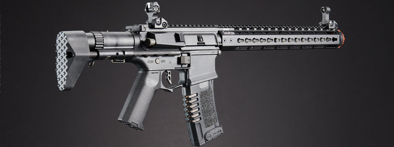 ARES Amoeba Gen5 AM-016 M4 Airsoft AEG with Octarms 13.5" Keymod Handguard - (Black) - XTREME Airsoft Superstore