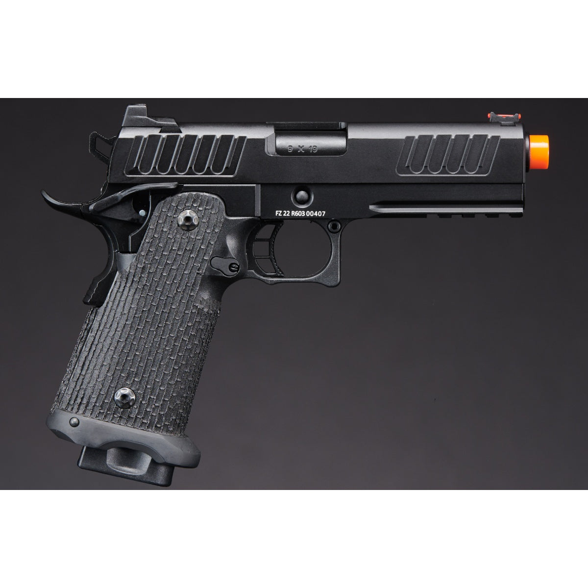 Army Armament R603 Hi-Capa Gas Blowback Airsoft Pistol (Color: Black)